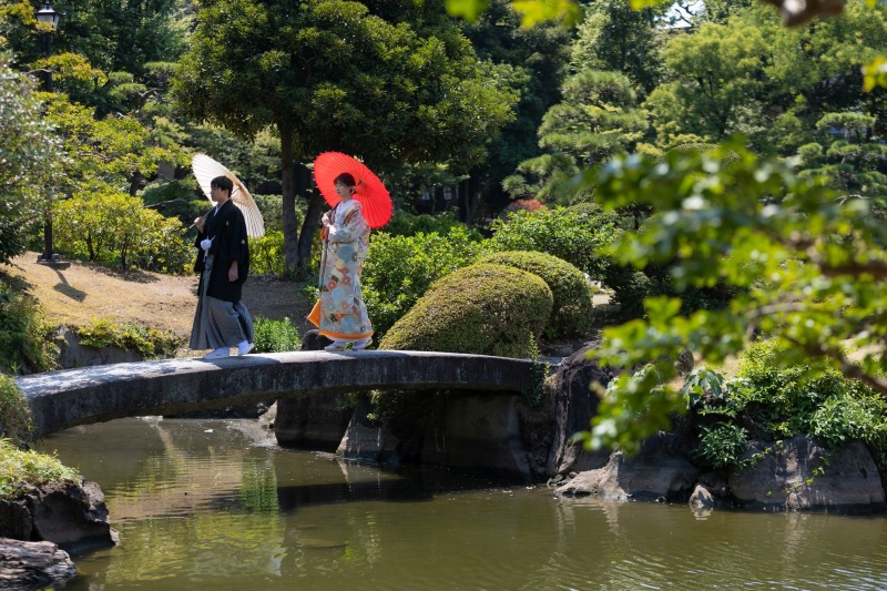 和装ロケーション　旧安田庭園