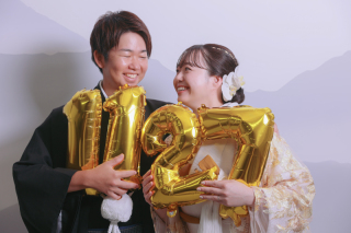 小道具を使った屋内庭園撮影！