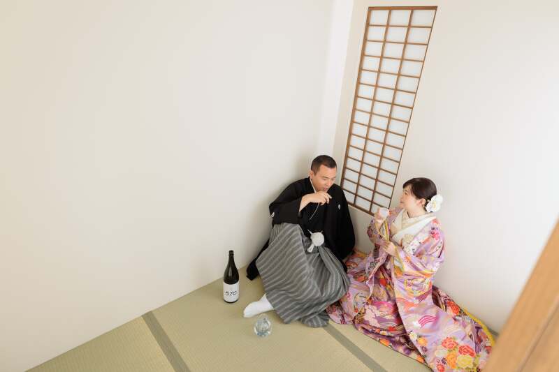 色打掛にお着替えして