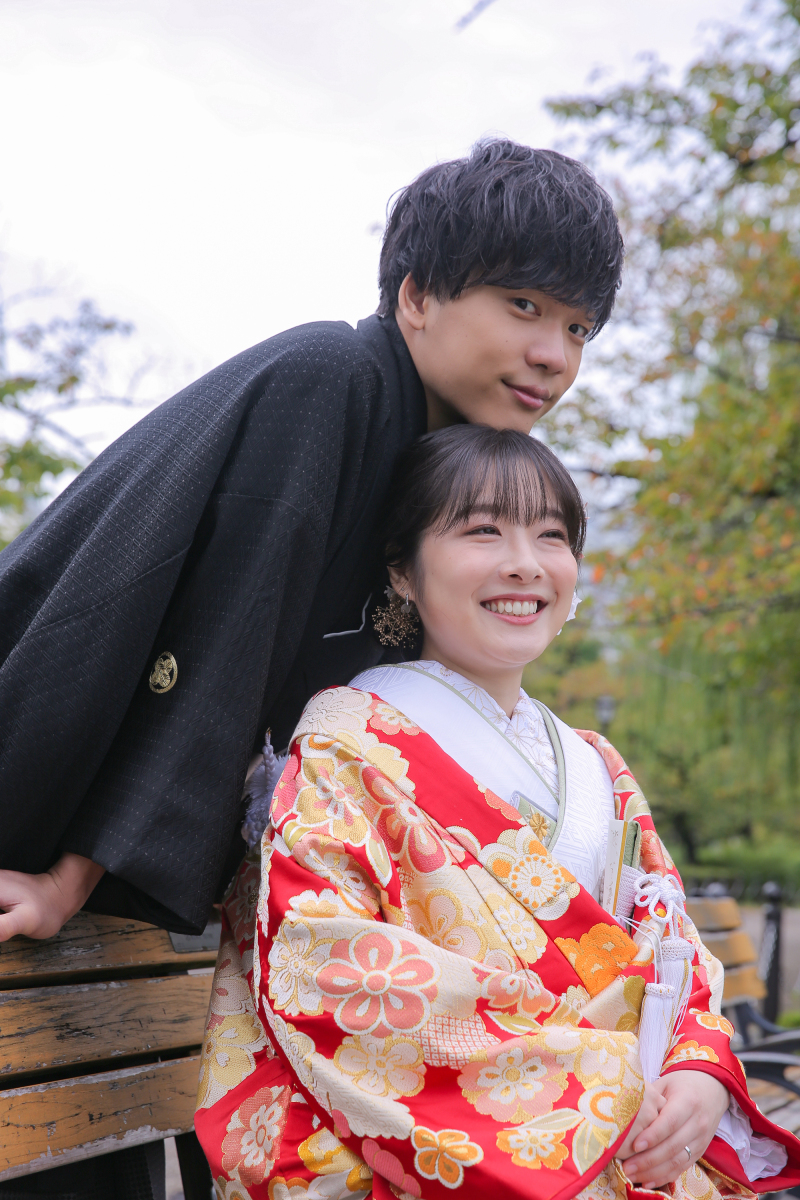 思い出の場所で和装ロケーション 5