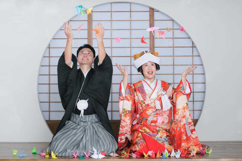 屋内庭園スタジオ撮影