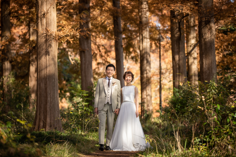 自然体なおふたりの姿を残したいなら公園ロケがオススメ