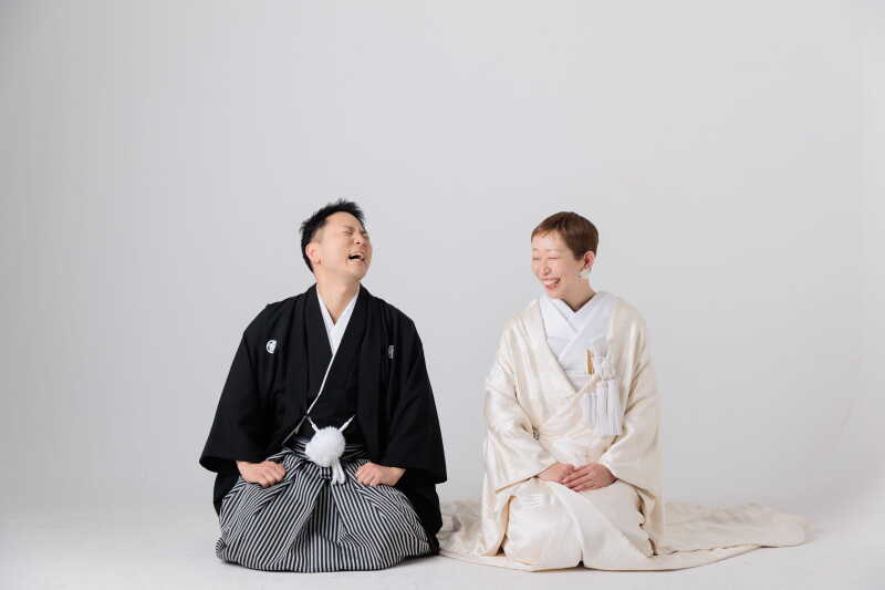 白無垢に着替えて