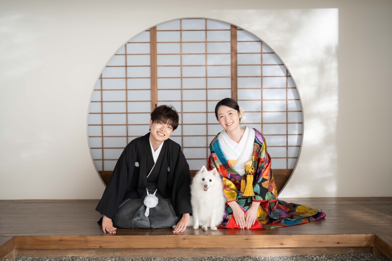 愛犬と残すウエディングフォト！