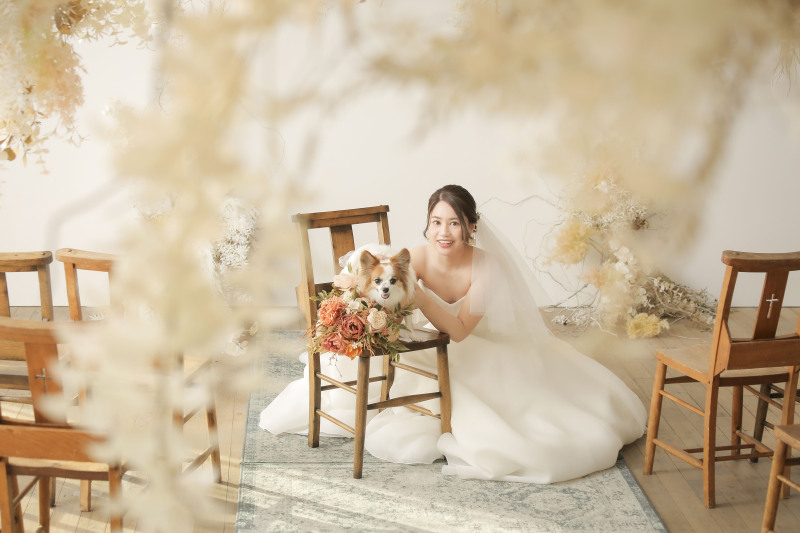 ご新婦様とワンちゃん1