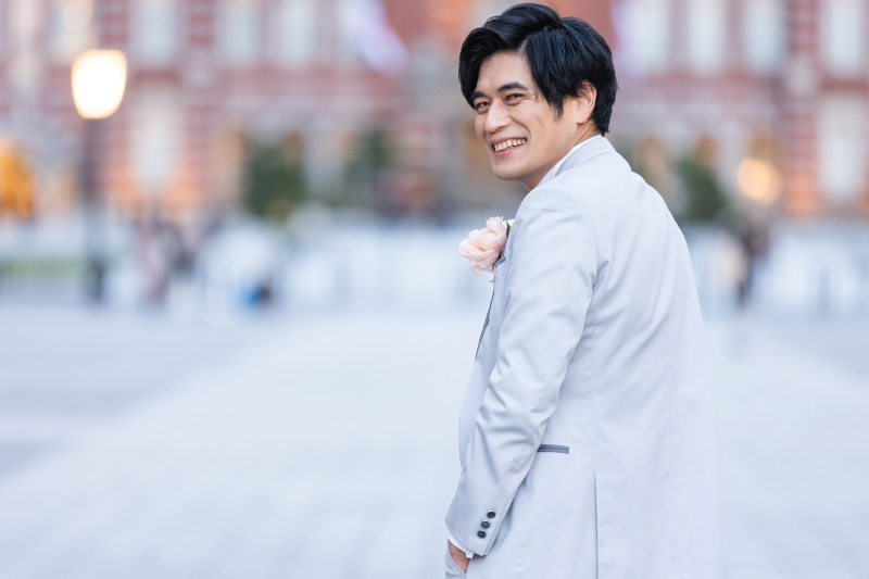 ご新郎様のソロカット！