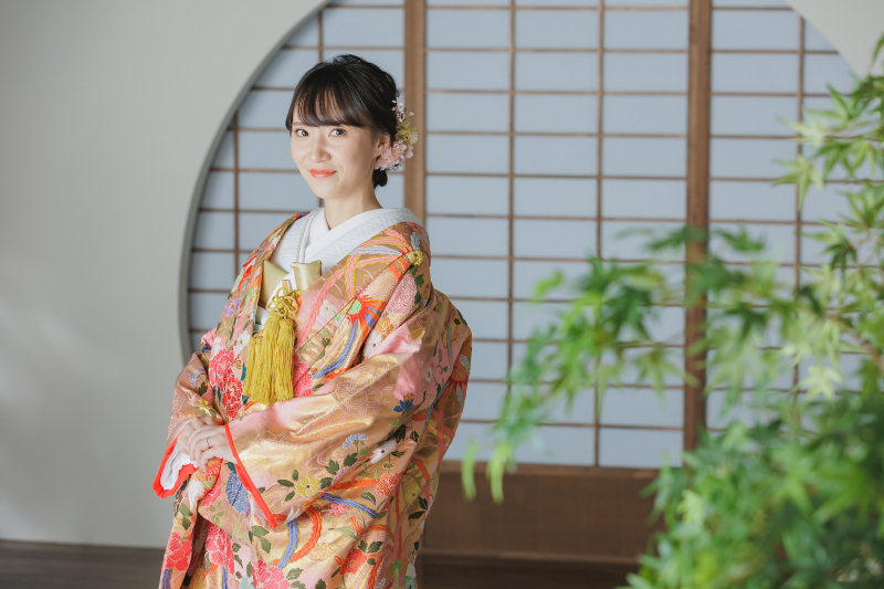 屋内庭園から撮影スタート