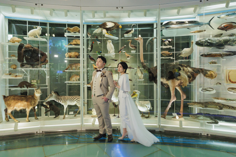 地球館の名物スポットで!