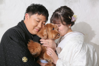 わんちゃんとの撮影