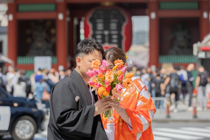 ブーケを使って