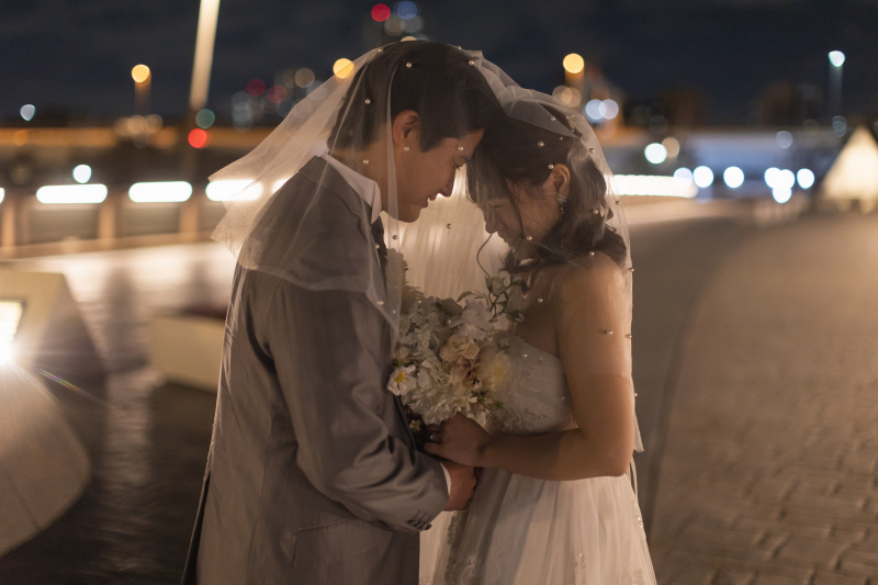 ベールをつかった可愛い一枚