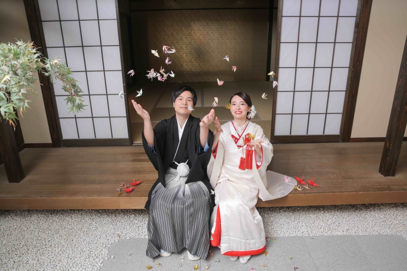 折り鶴シャワー