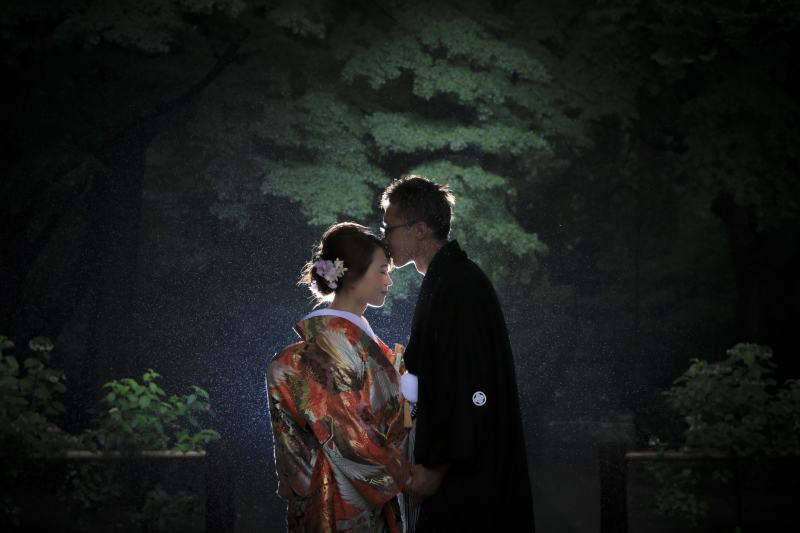 雨ならではの幻想的な撮影