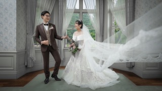 雨の日の旧古河邸