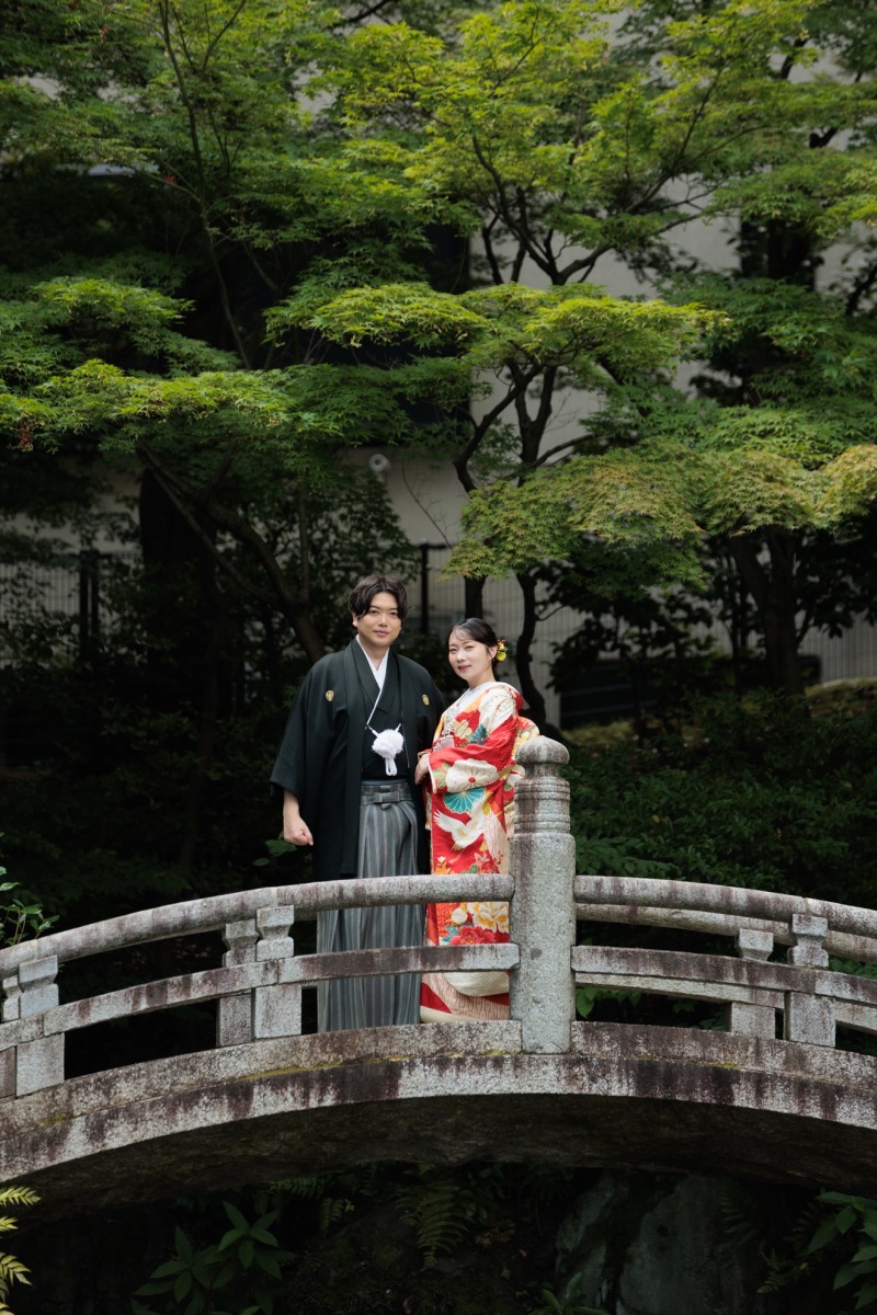 橋の上