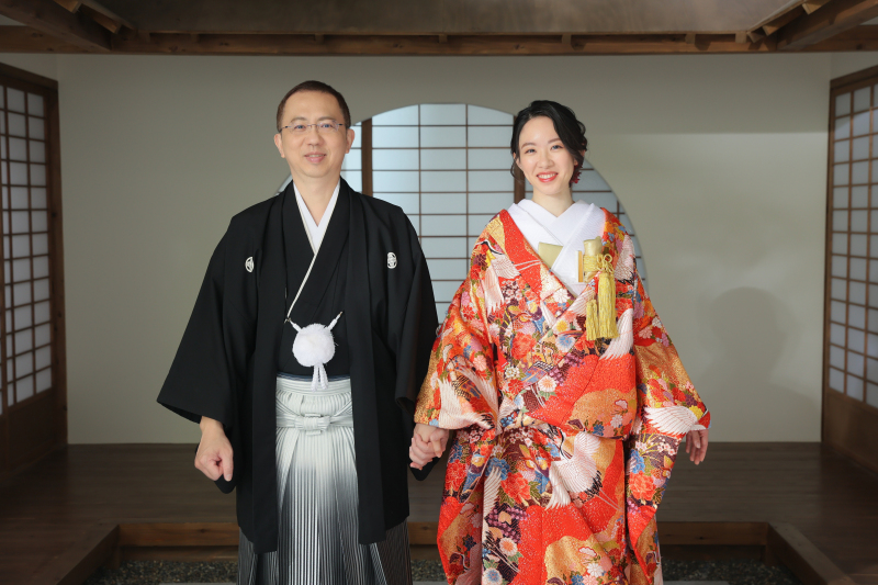 和装で華やかに