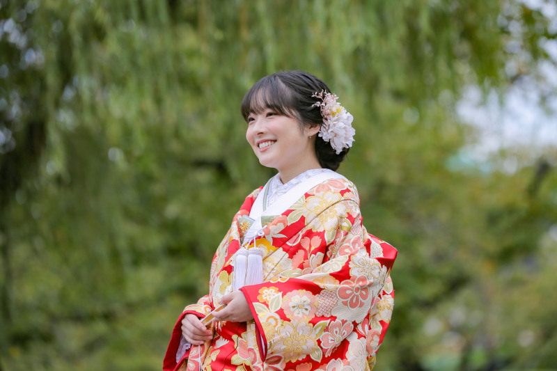 思い出の場所で和装ロケーション 6