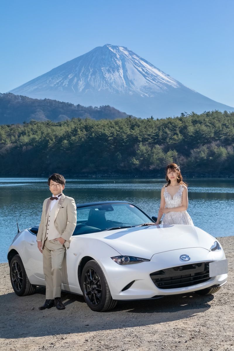 Mt.Fuji with a Car