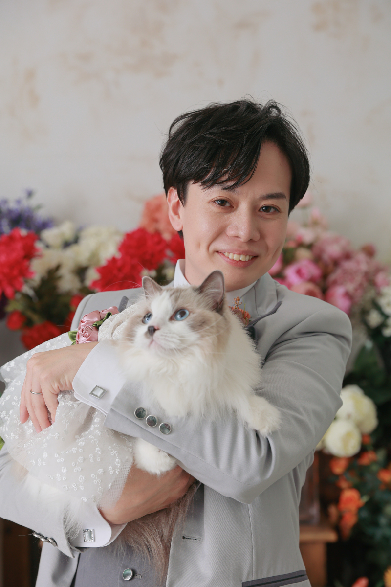 ネコちゃんとご新郎様