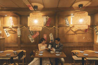 行きつけの居酒屋で