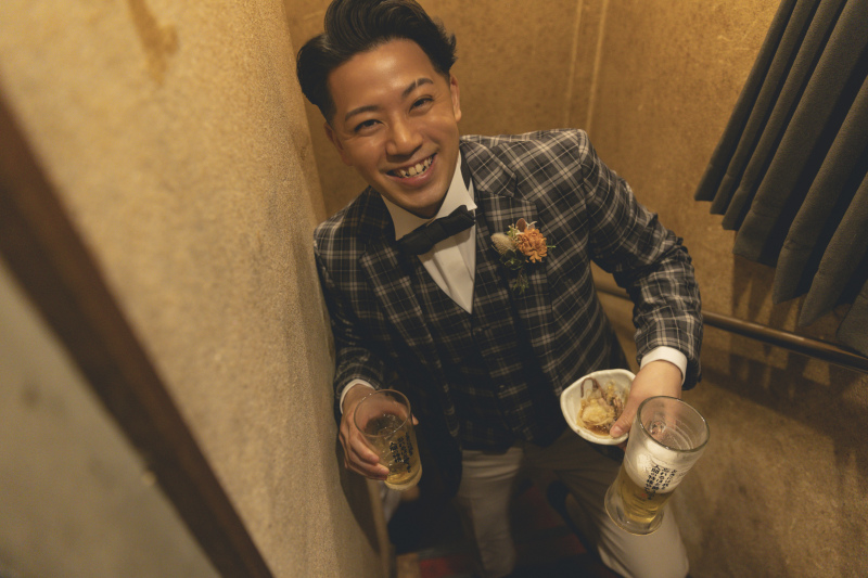 行きつけの居酒屋で