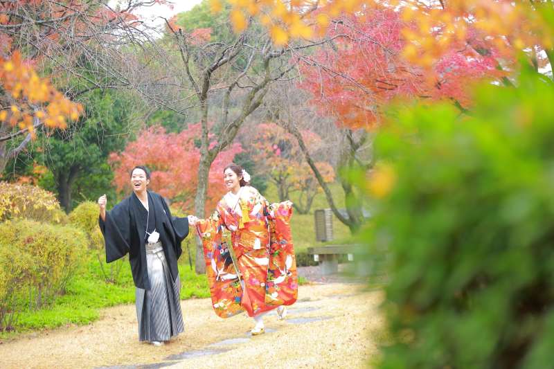 和装ロケ紅葉③