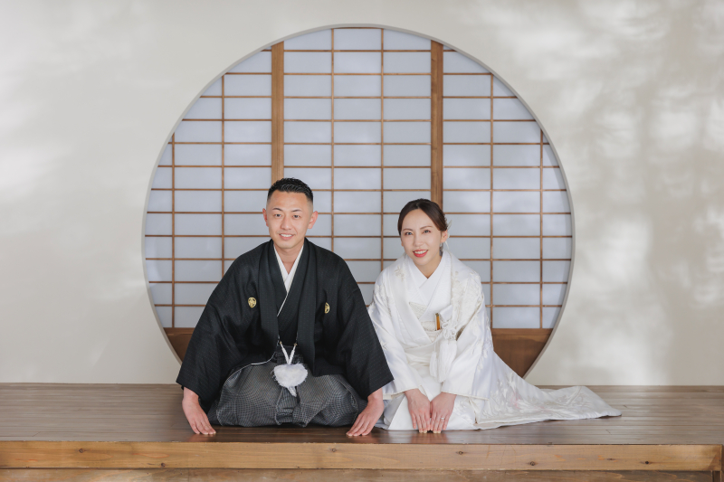 屋内庭園スタジオ/正座ショット