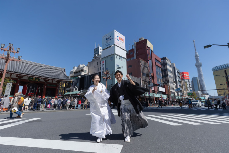 浅草の街を駆け抜ける！