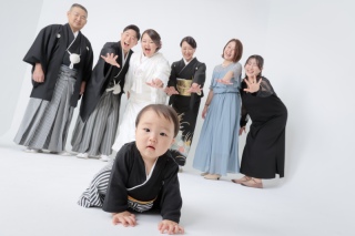 可愛いお子様と一緒に