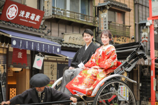 浅草人力車ロケーション！