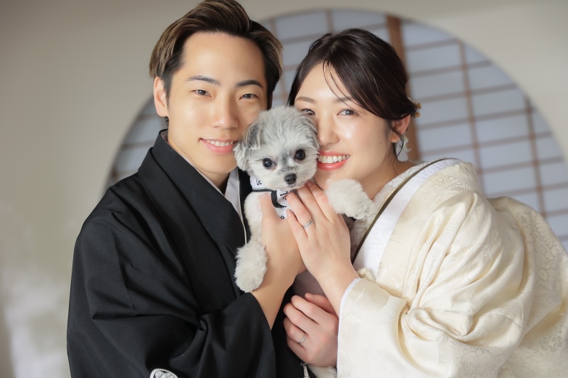 ワンちゃんと撮影