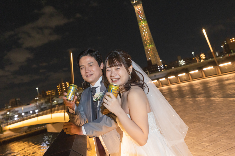 プレモルと夜景