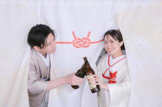 乾杯！！屋内庭園でお二人らしい一枚を！