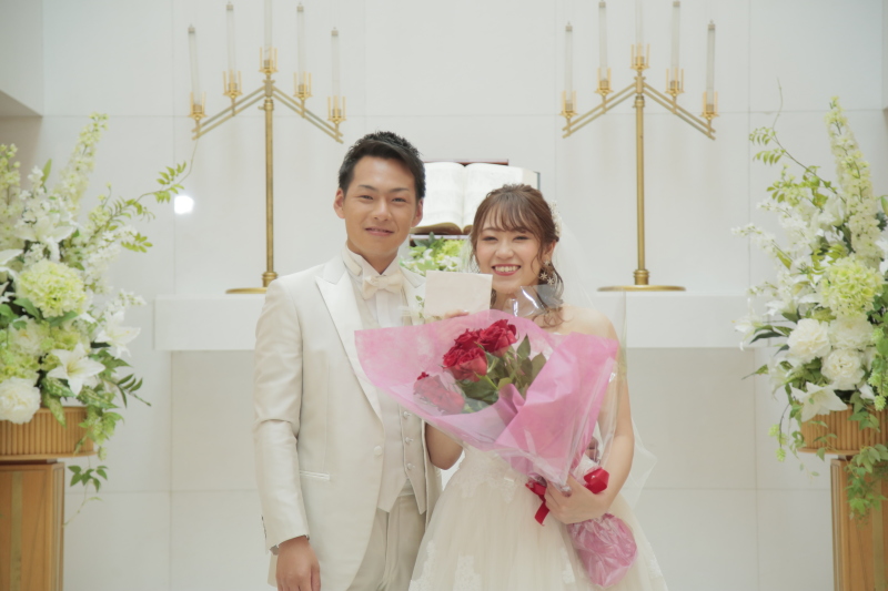 ガーデンパレスにてチャペル撮影