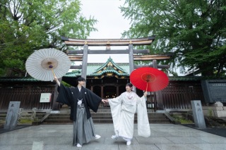 雨の日の牛嶋神社