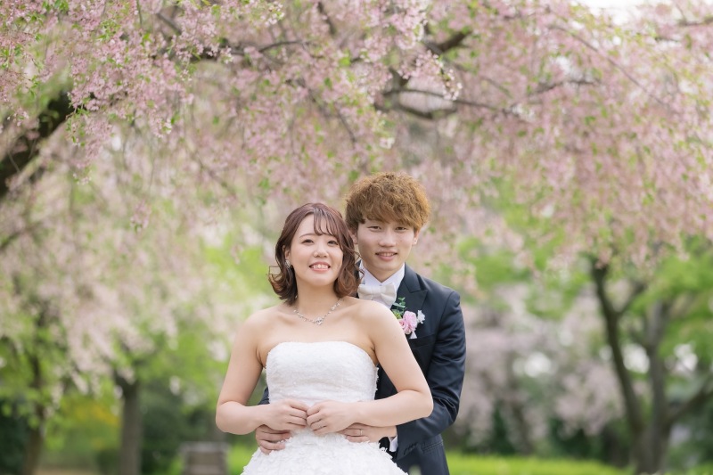 ドレスで和庭園ロケーション