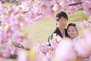 和装ロケ〜河津桜〜