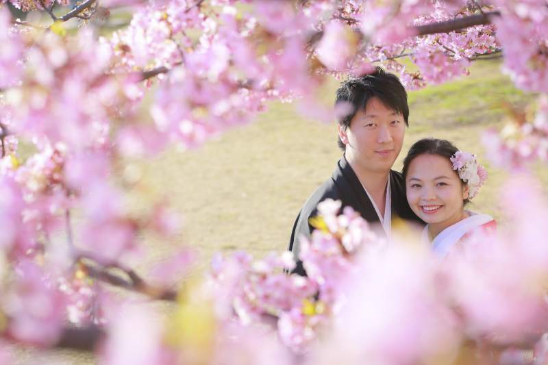 和装ロケ〜河津桜〜