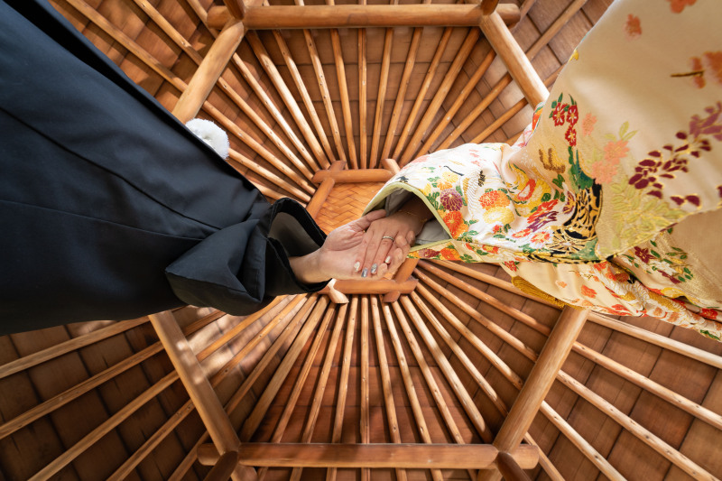 手繋ぎショット