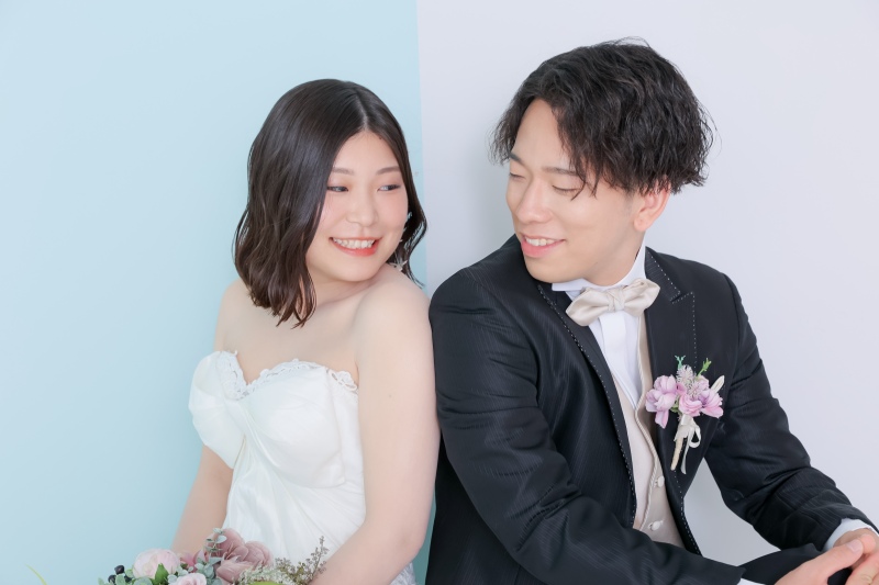 見つめ合うお二人