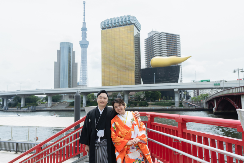 スカイツリーとアサヒビール！吾妻橋！