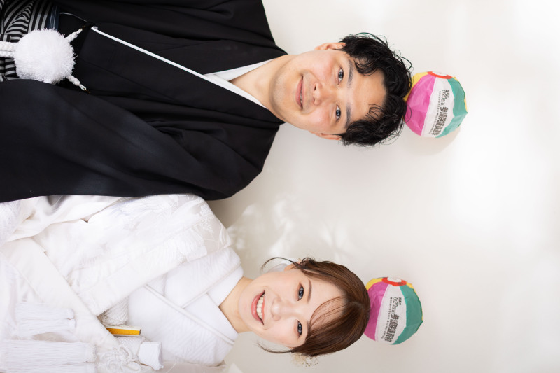 選挙にいった際にいただいた紙ふうせんと