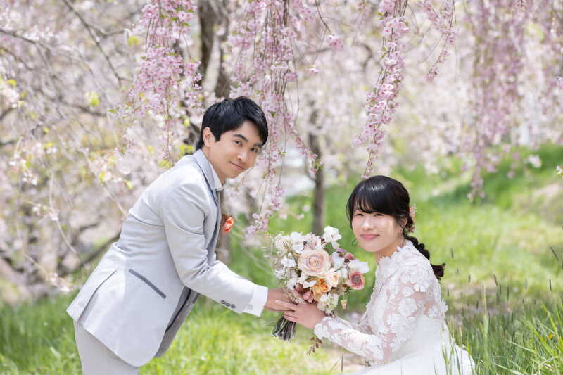 満開の桜に包まれて