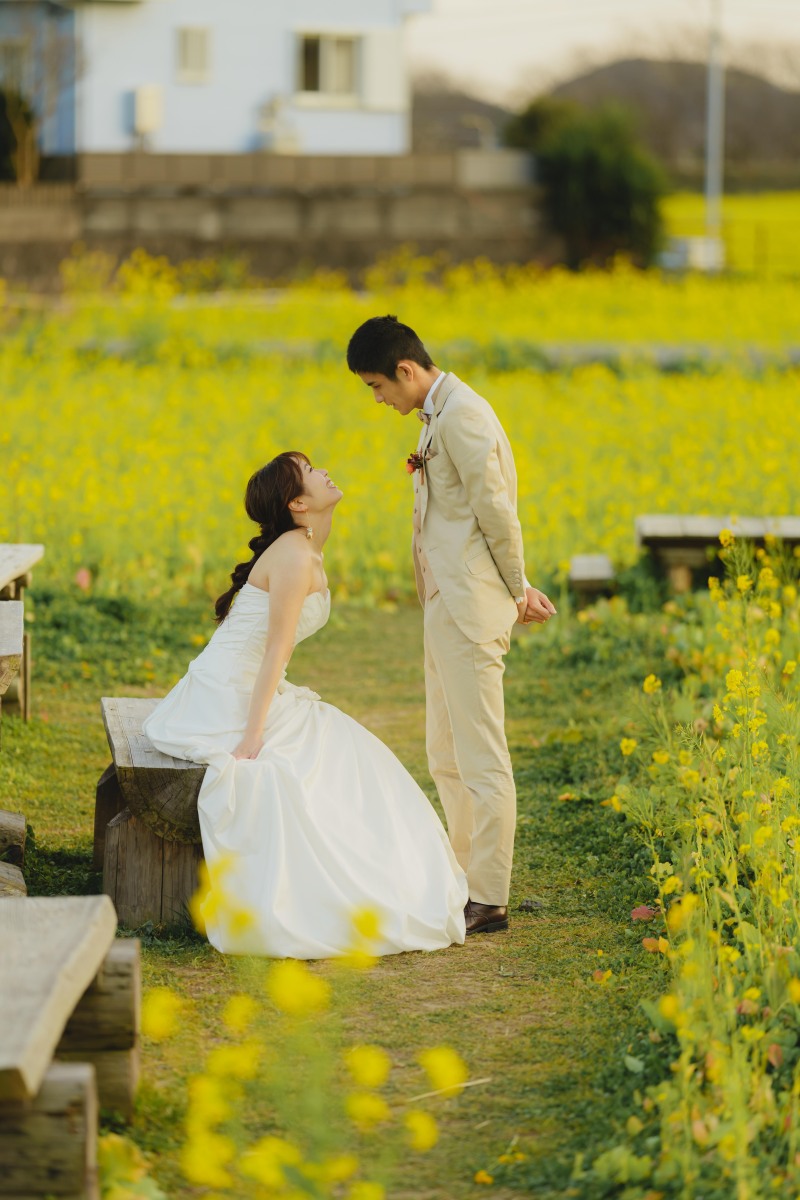 二人の思い出を菜の花と共に残しましょう!