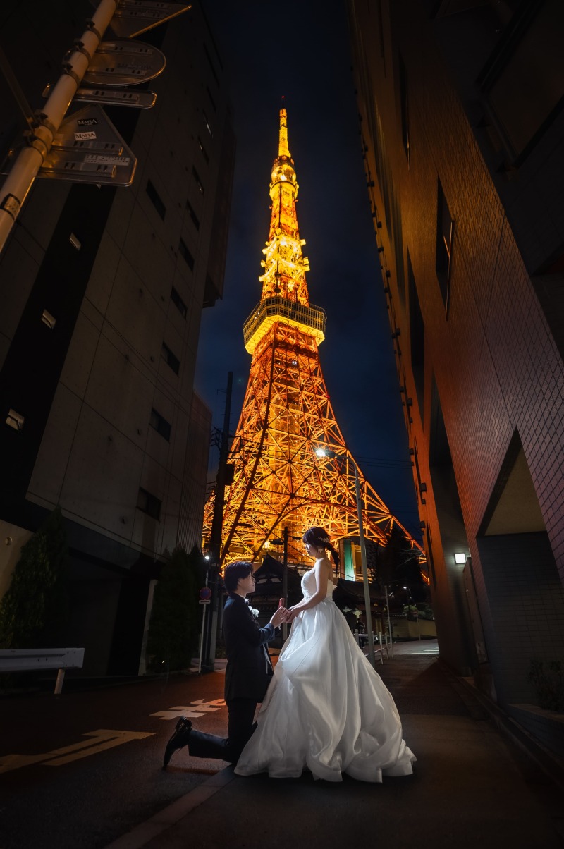 東京の夜景ロケーション撮影