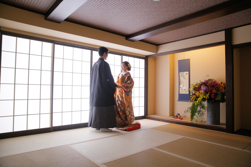 屋内庭園スタジオに生花が！！
