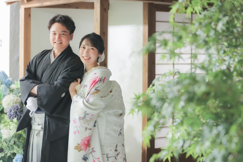 和装で!【屋内庭園×和装スタジオ】