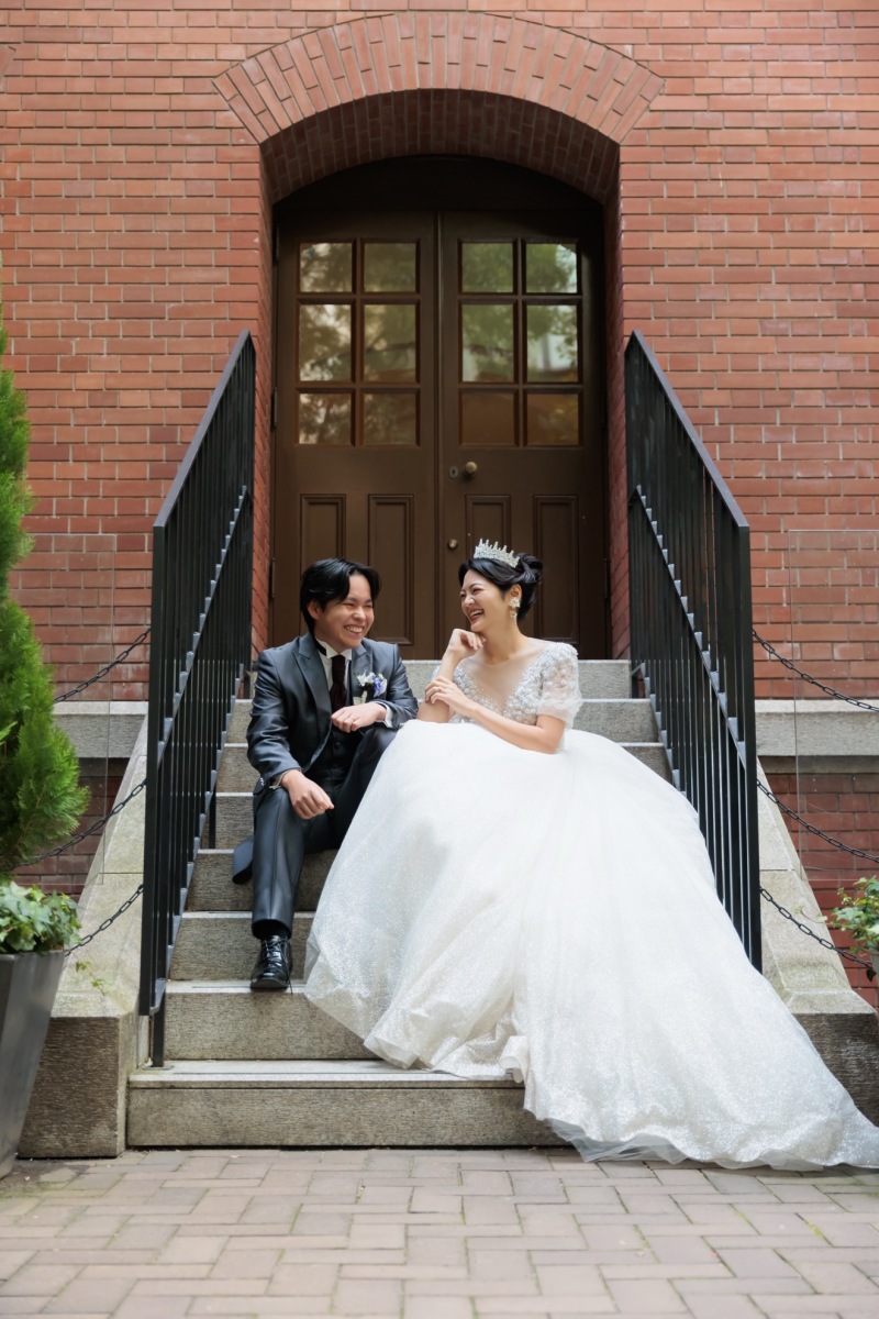 赤レンガの特徴的な場所で