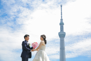 隅田川でスカイツリーと！