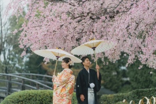美しい日本庭園で撮影できる！屋内スタジオでも再現